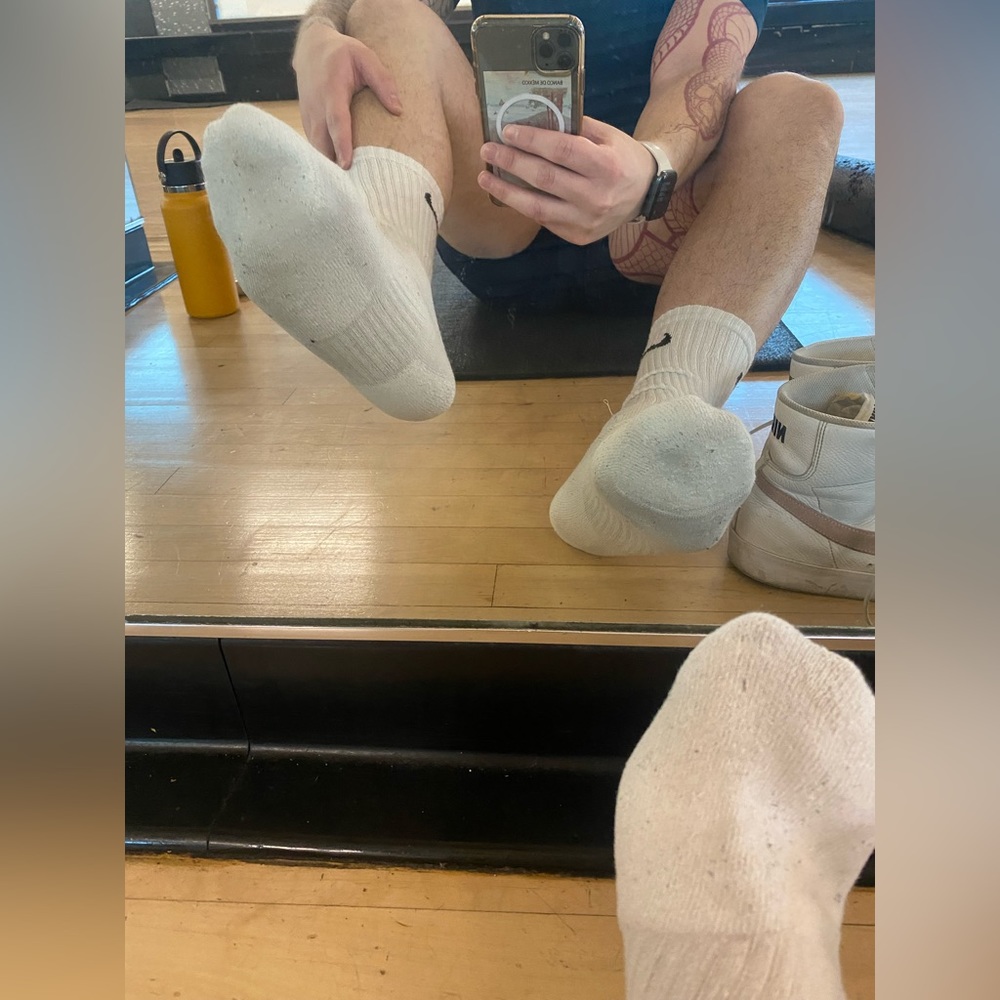 Men’s White Nike Socks